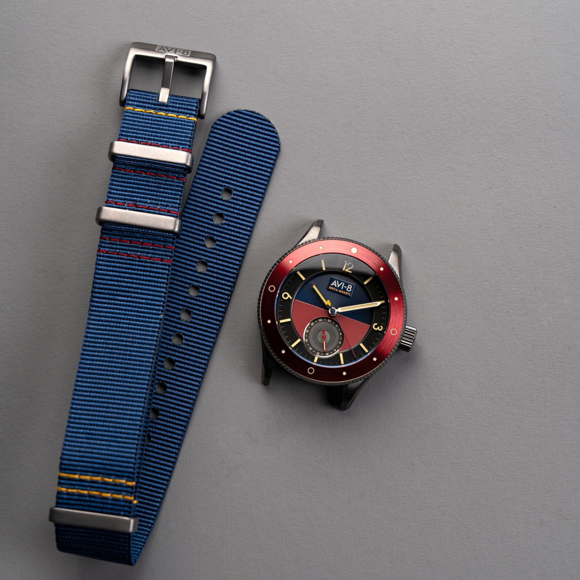 AVI-8 Airmaster Sector Meca-Quartz Navy Blue