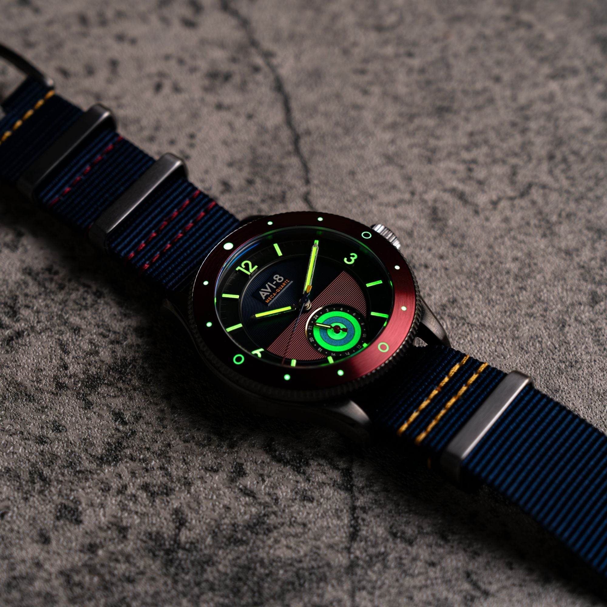 AVI-8 Airmaster Sector Meca-Quartz Navy Blue