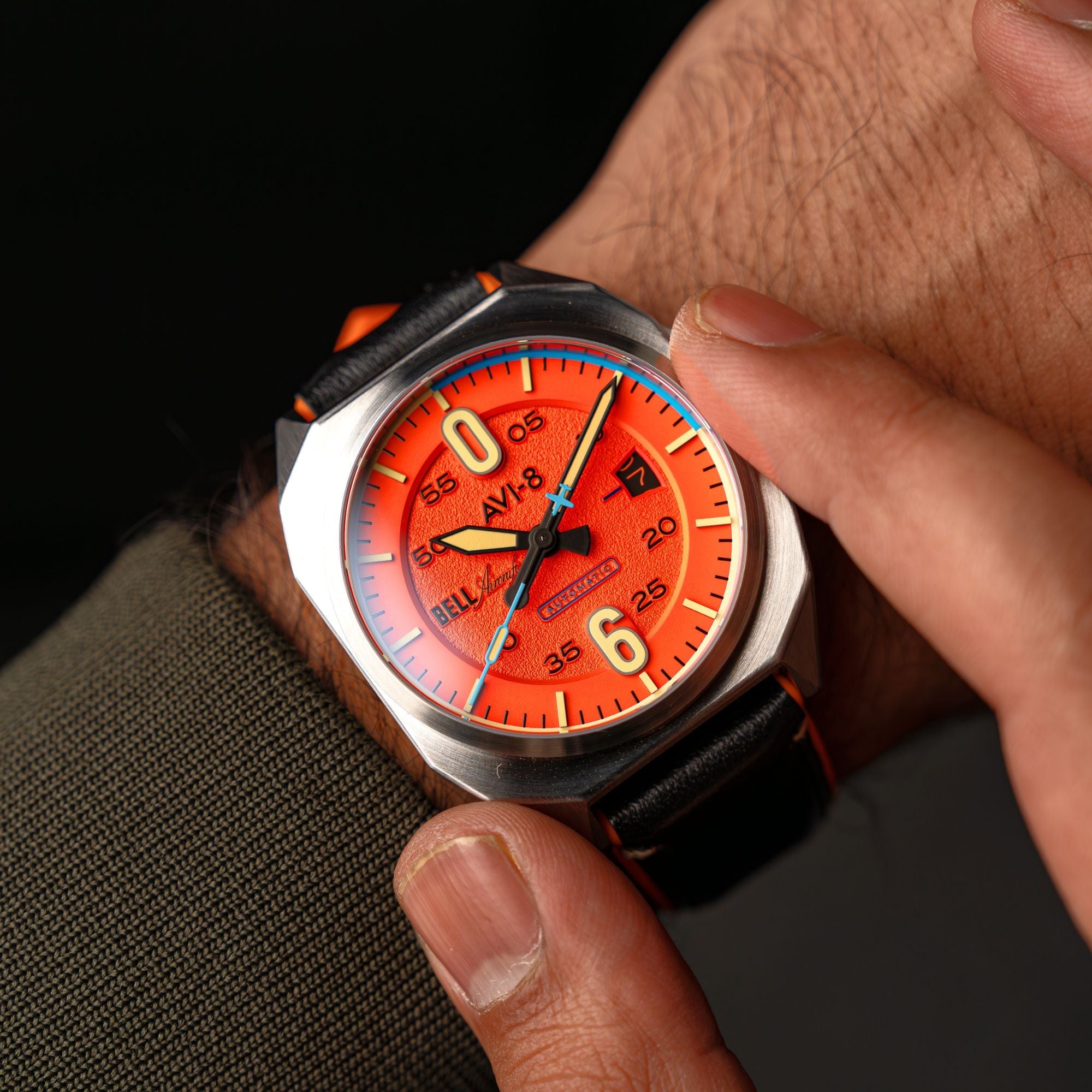 AVI-8 Machbuster Automatic Retro Orange