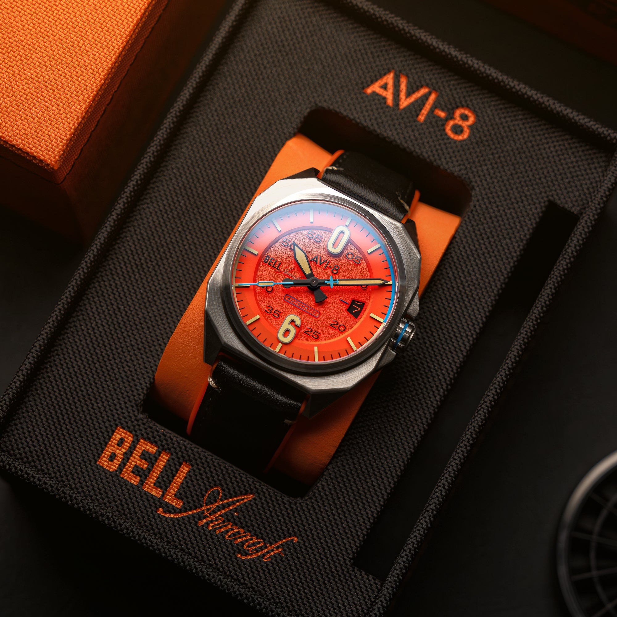 AVI-8 Machbuster Automatic Retro Orange
