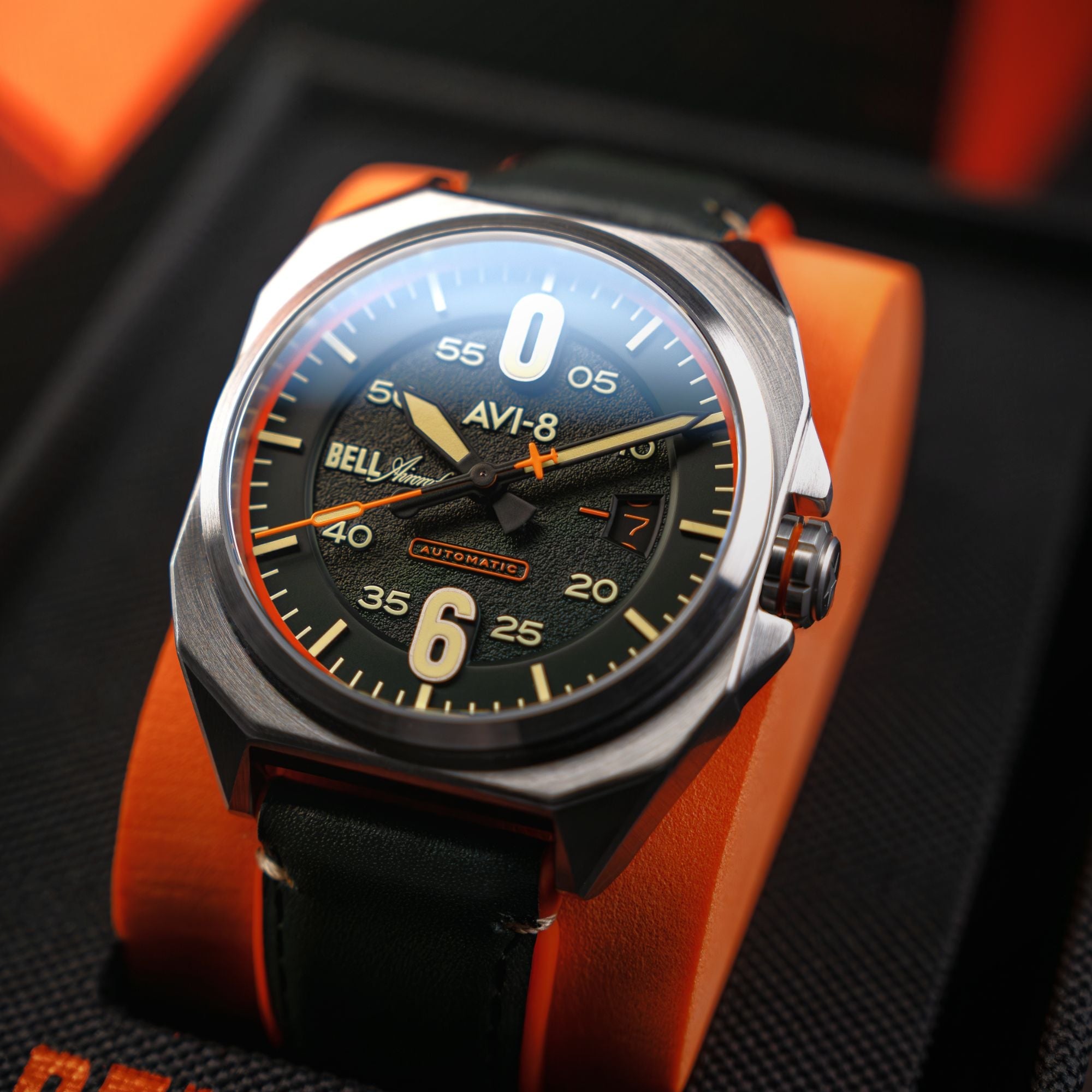 AVI-8 Bell X 1 Machbuster Automatic Cavalier Green Av 4115 05