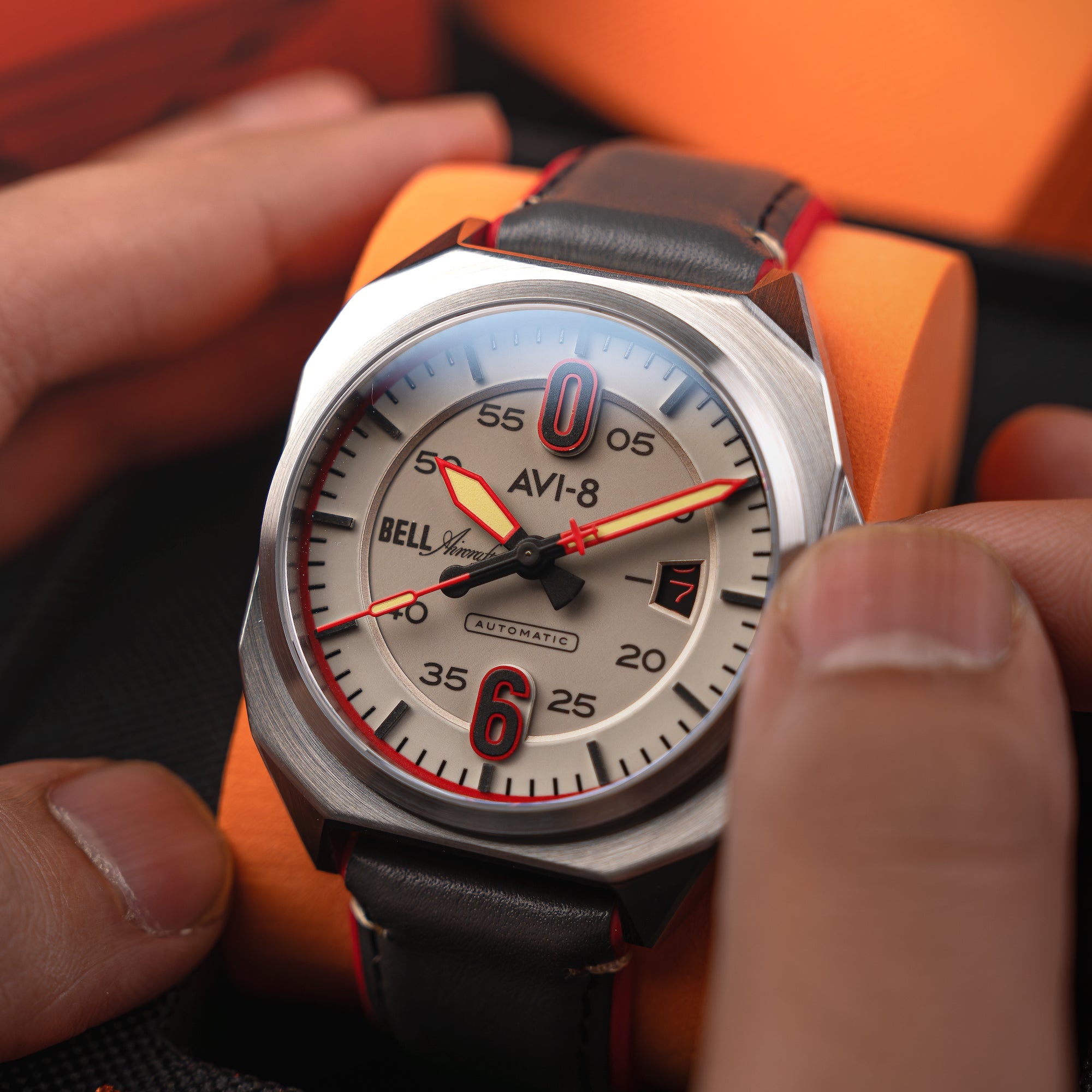 AVI-8 Bell X 1 Machbuster Automatic Desert Khaki Av 4115 07