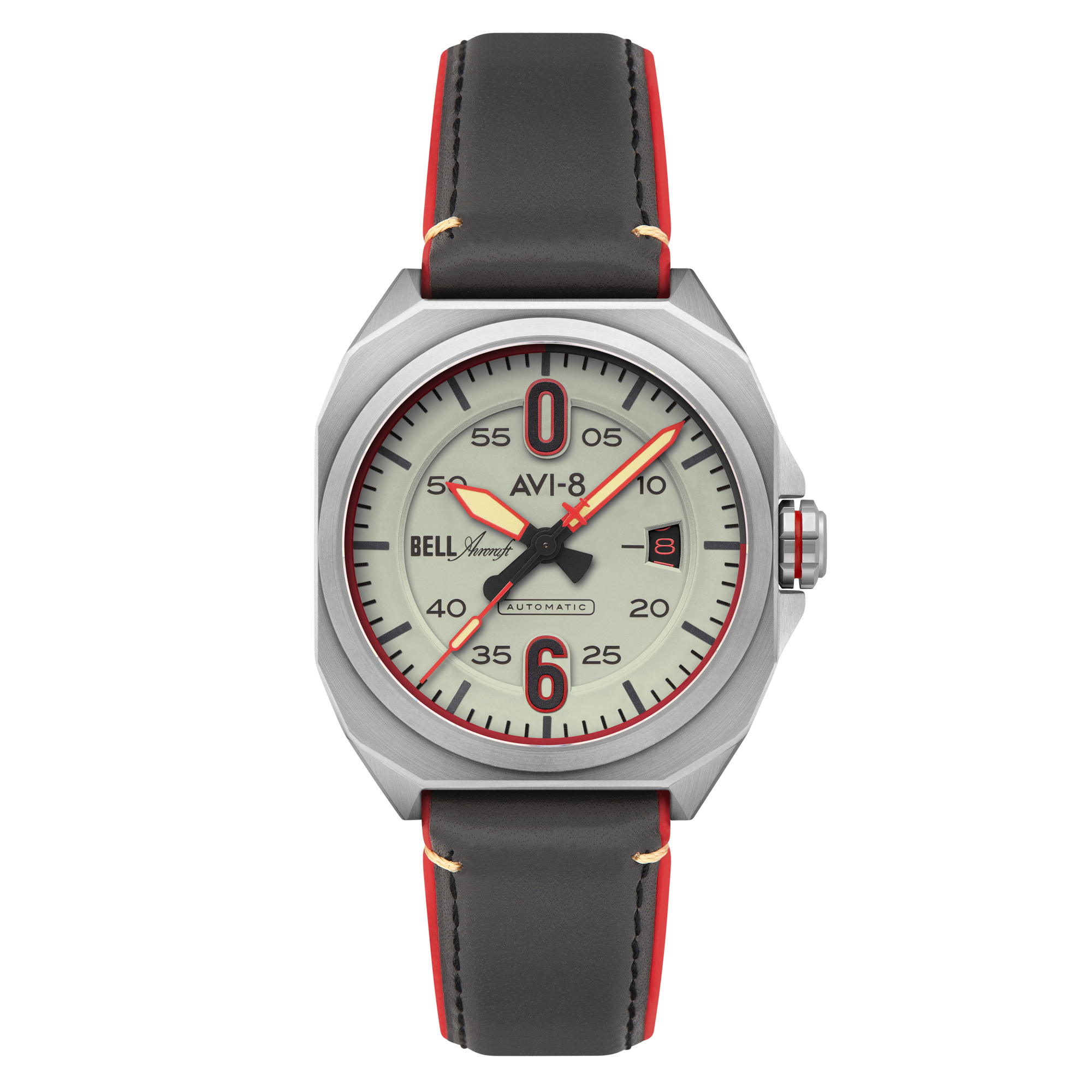 AVI-8 Bell X 1 Machbuster Automatic Desert Khaki Av 4115 07