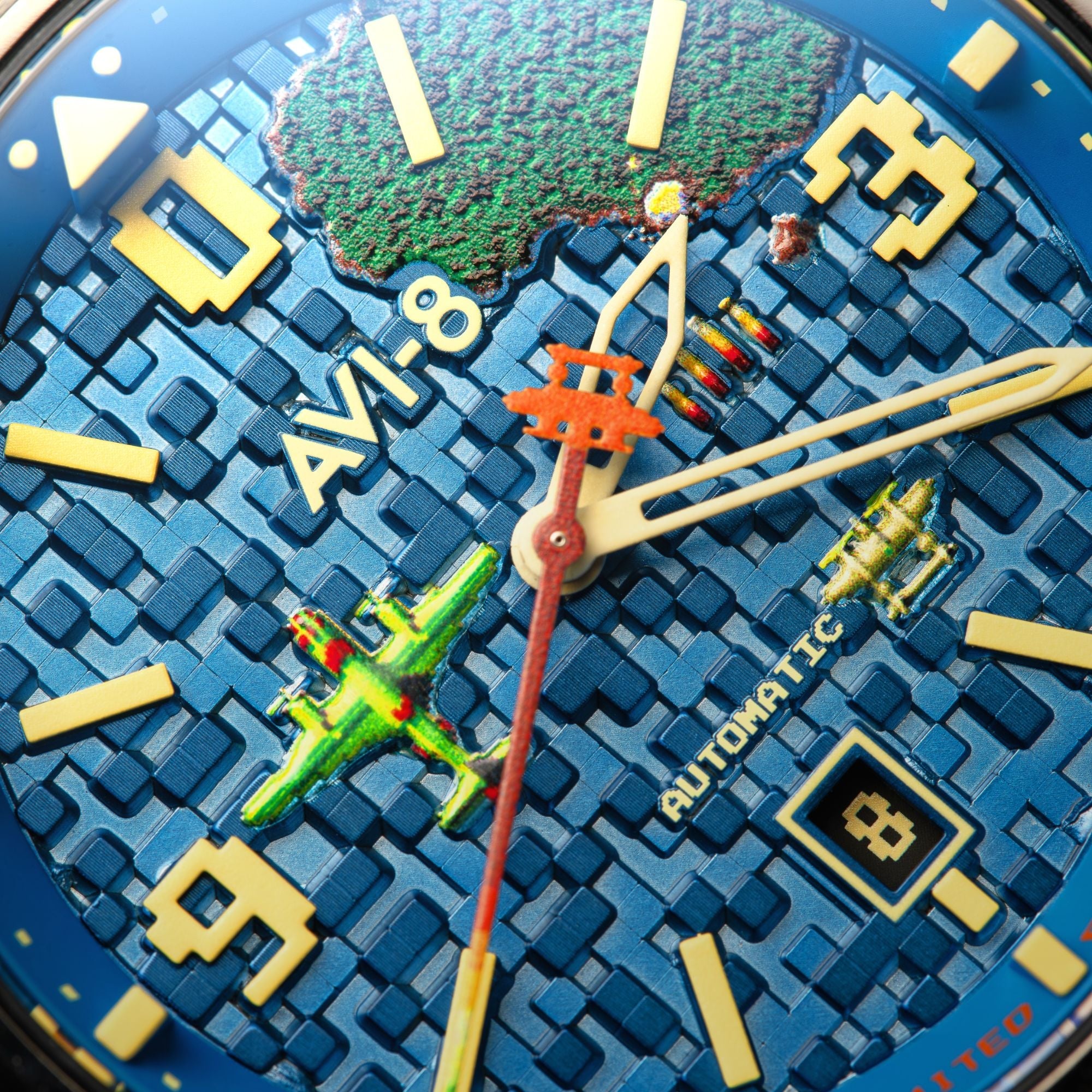 AVI-8 Capcom 1942 Automatic Pixel Limited Edition Gunmetal Ace