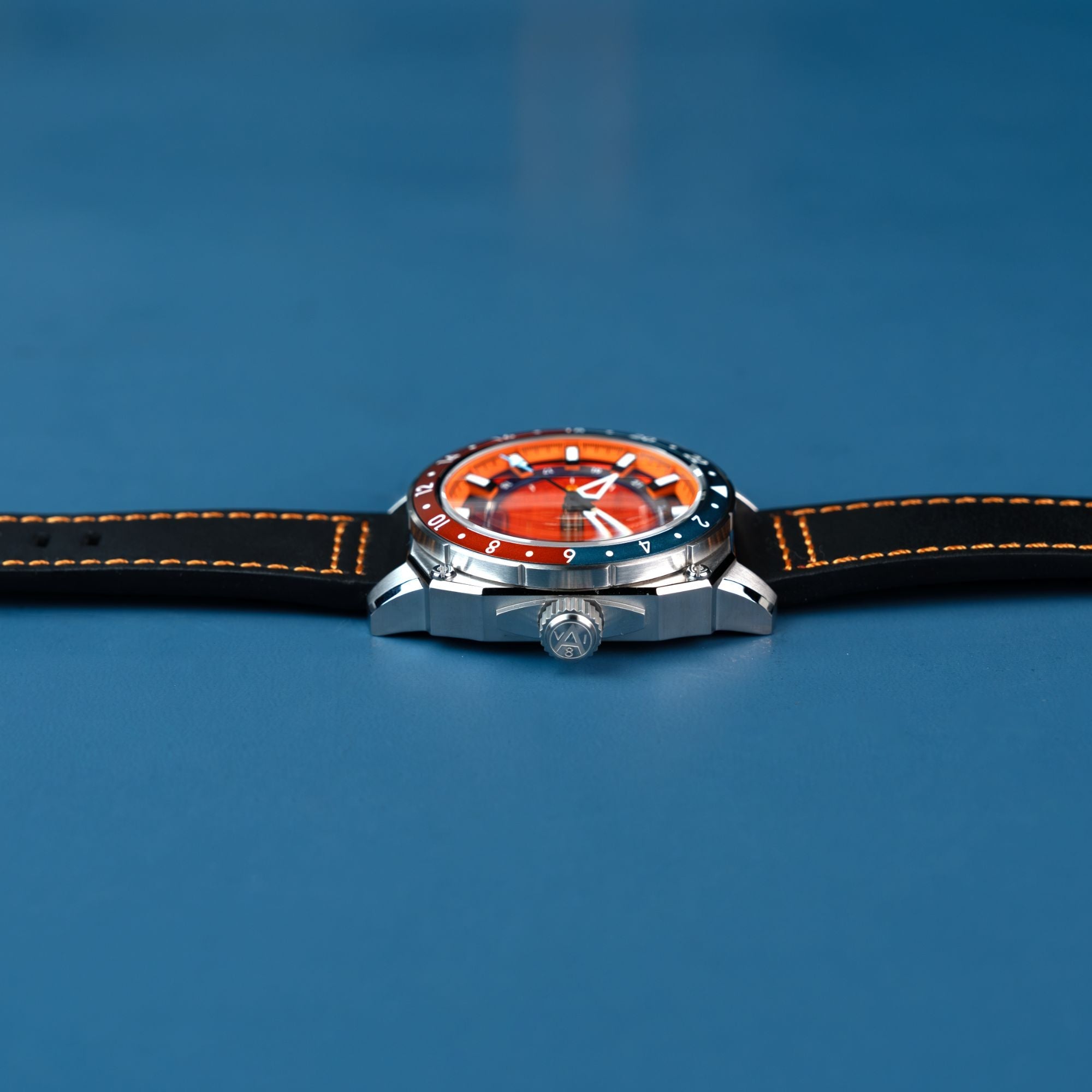 AVI-8 Atlas Gmt Automatic Orangish Red