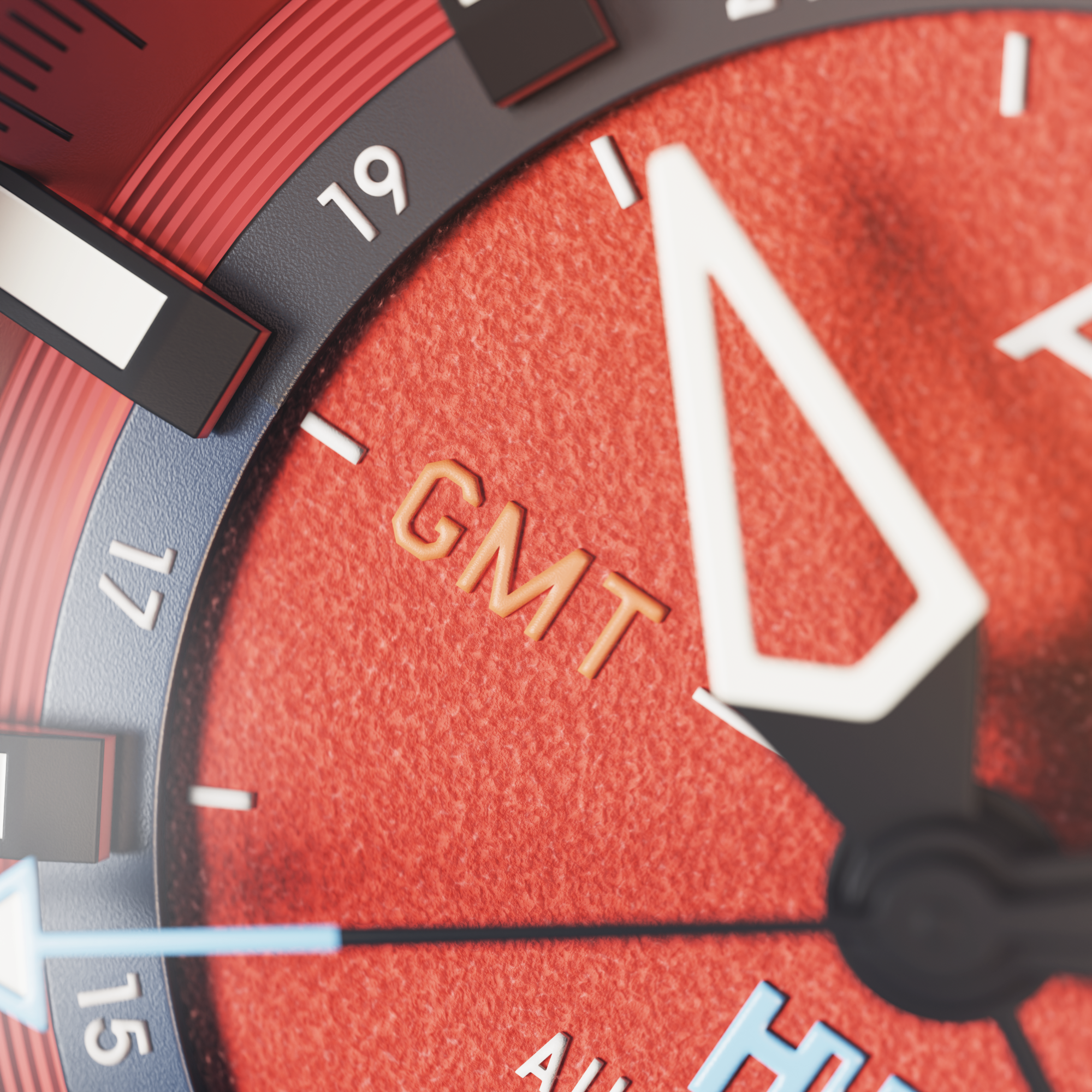 AVI-8 Atlas Gmt Automatic Orangish Red