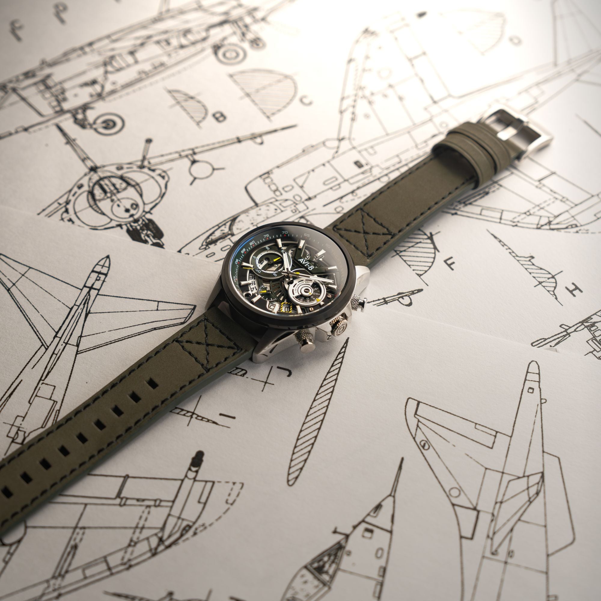 AVI-8 Matador Chronograph Viper Green