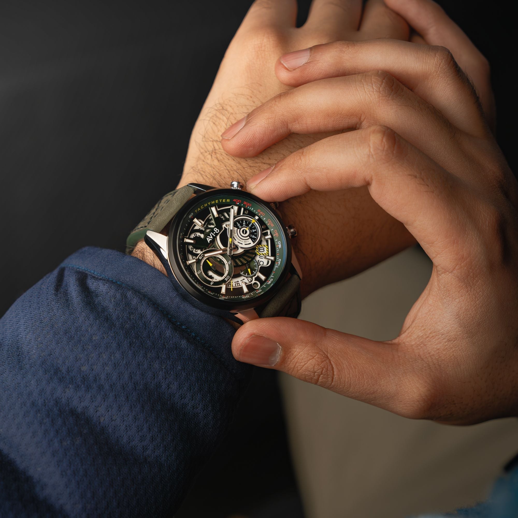 AVI-8 Matador Chronograph Viper Green