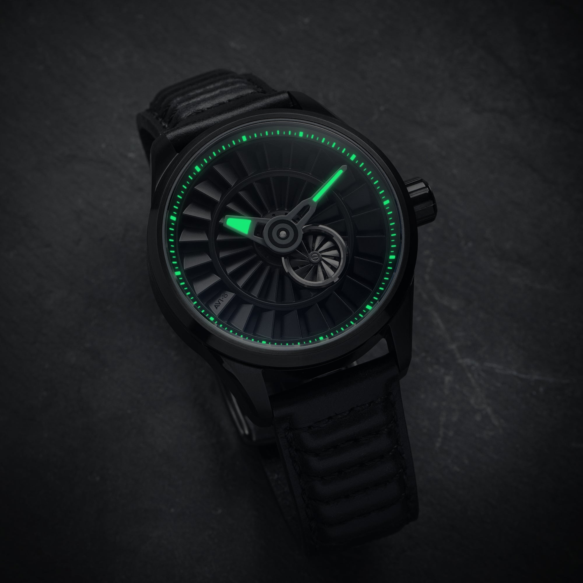 AVI-8 Pegasus Automatic Limited Edition Piston Black