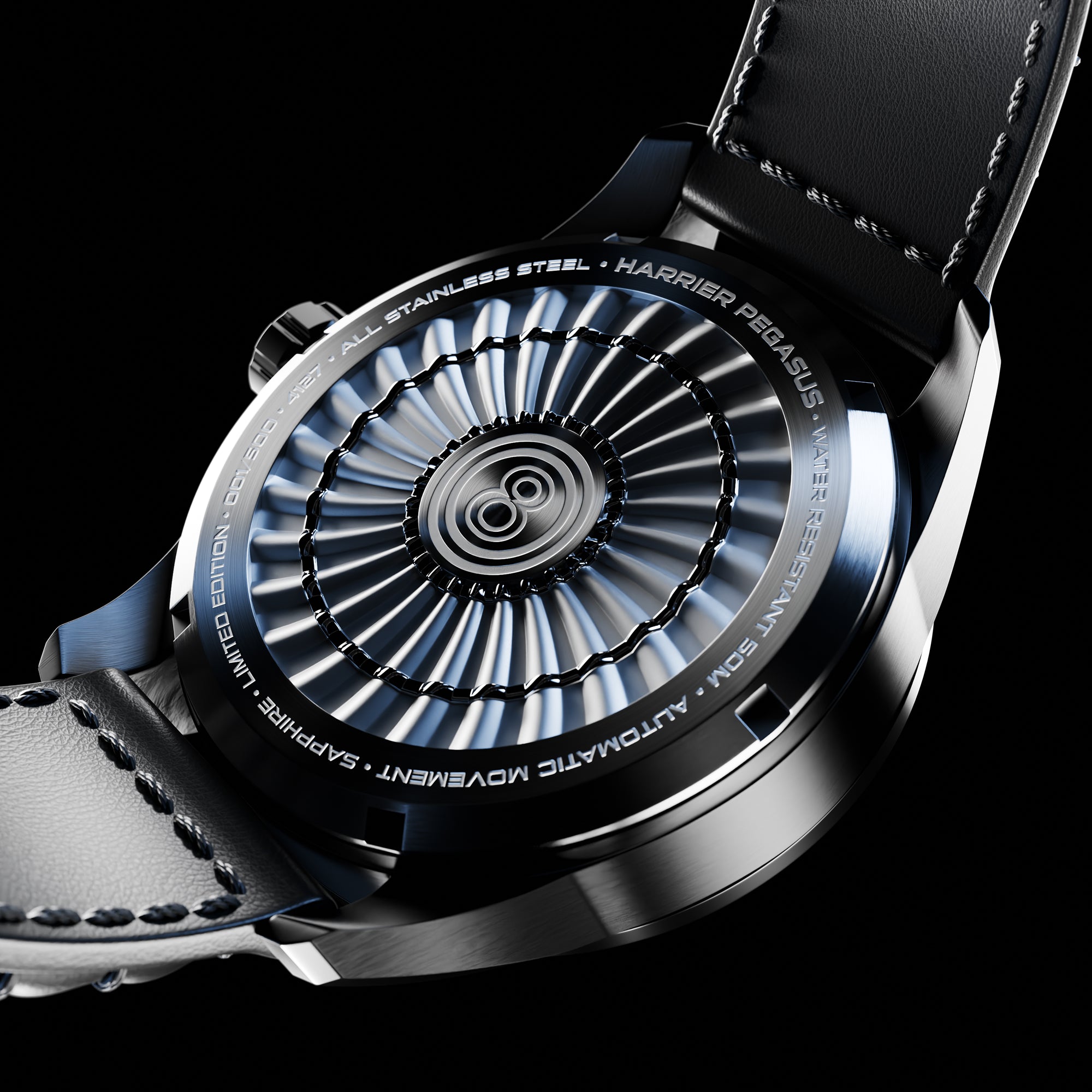 AVI-8 Pegasus Automatic Limited Edition Piston Black