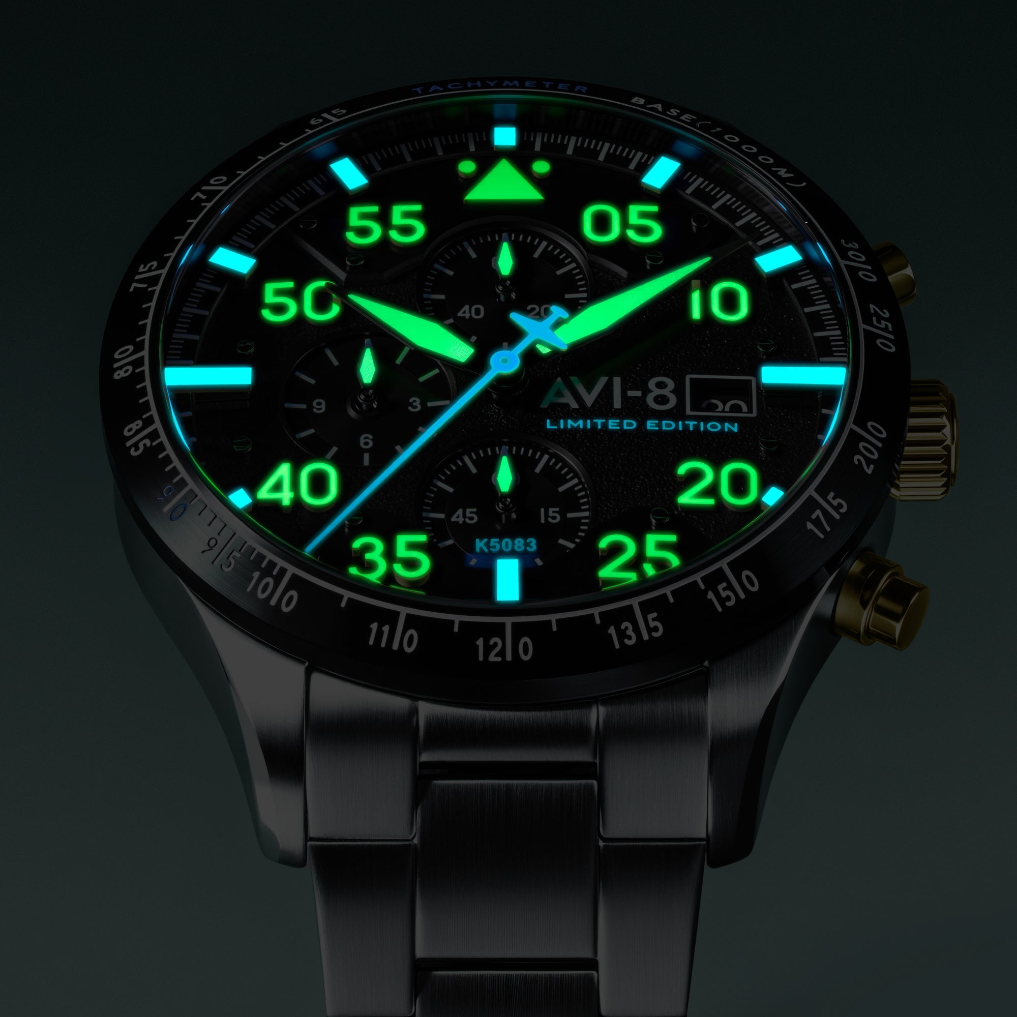 AVI-8 90Th Anniversary Chronograph Limited Edition Thunder Black