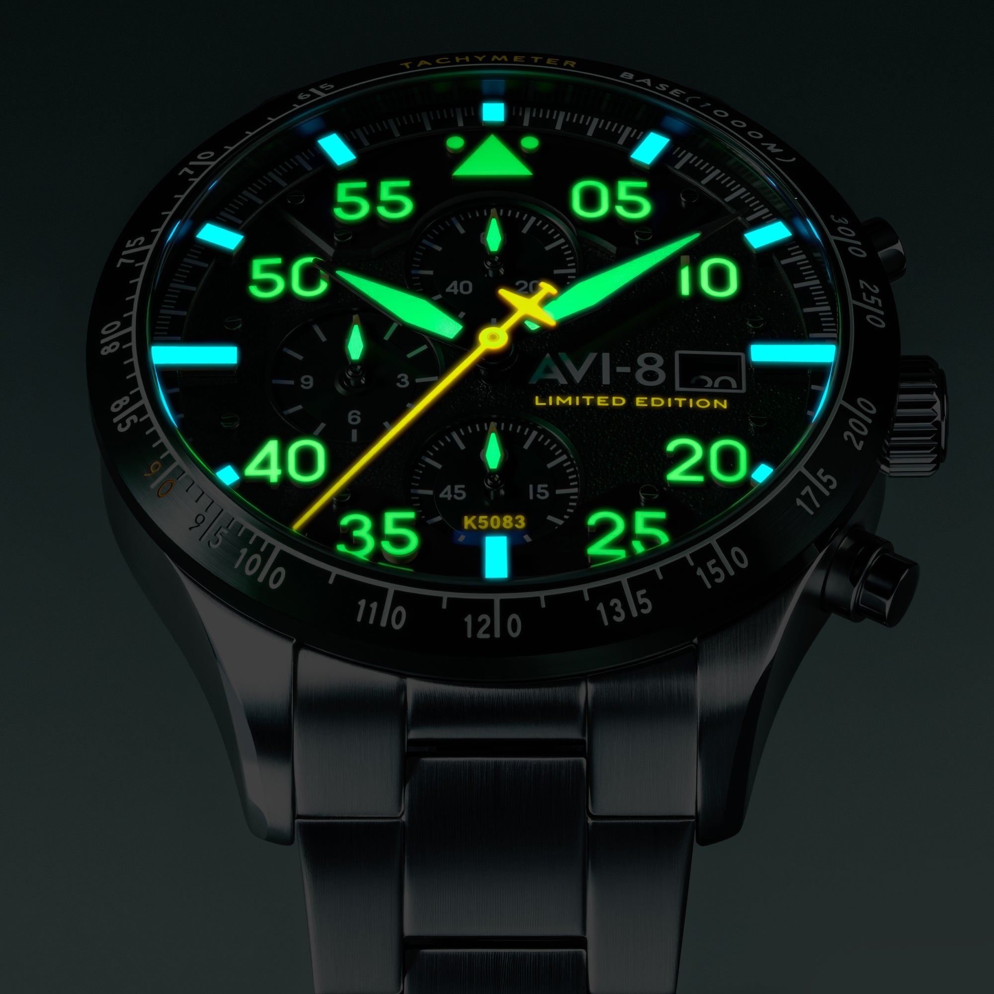 AVI-8 90Th Anniversary Chronograph Limited Edition Tarmac Green