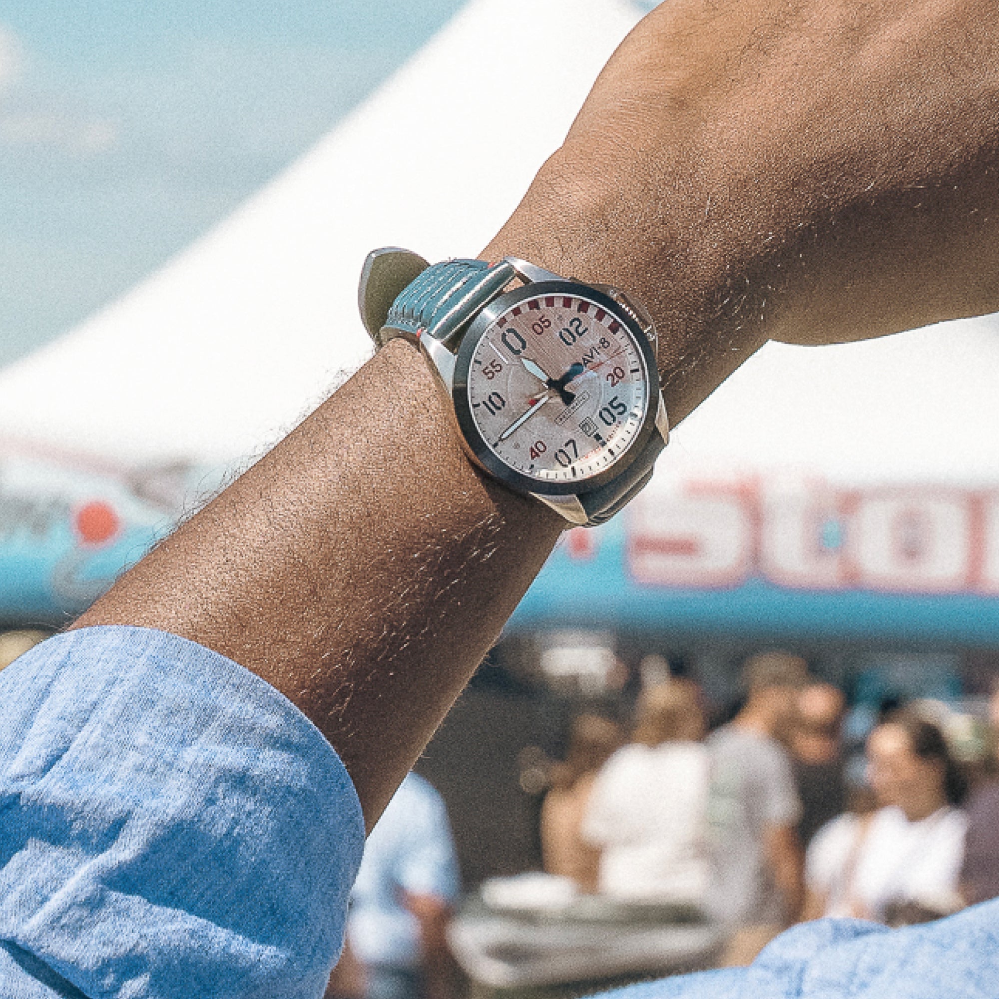 AVI-8 Hitchcock Automatic 85Th Anniversary Limited Edition Steel Ascent