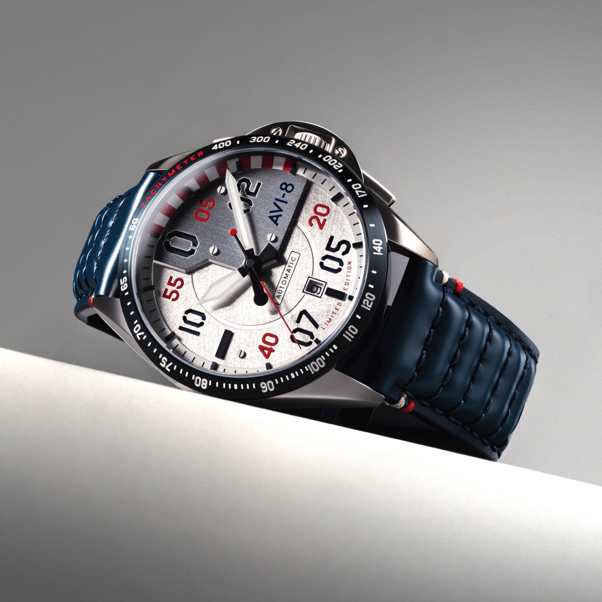 AVI-8 Hitchcock Automatic 85Th Anniversary Limited Edition Steel Ascent