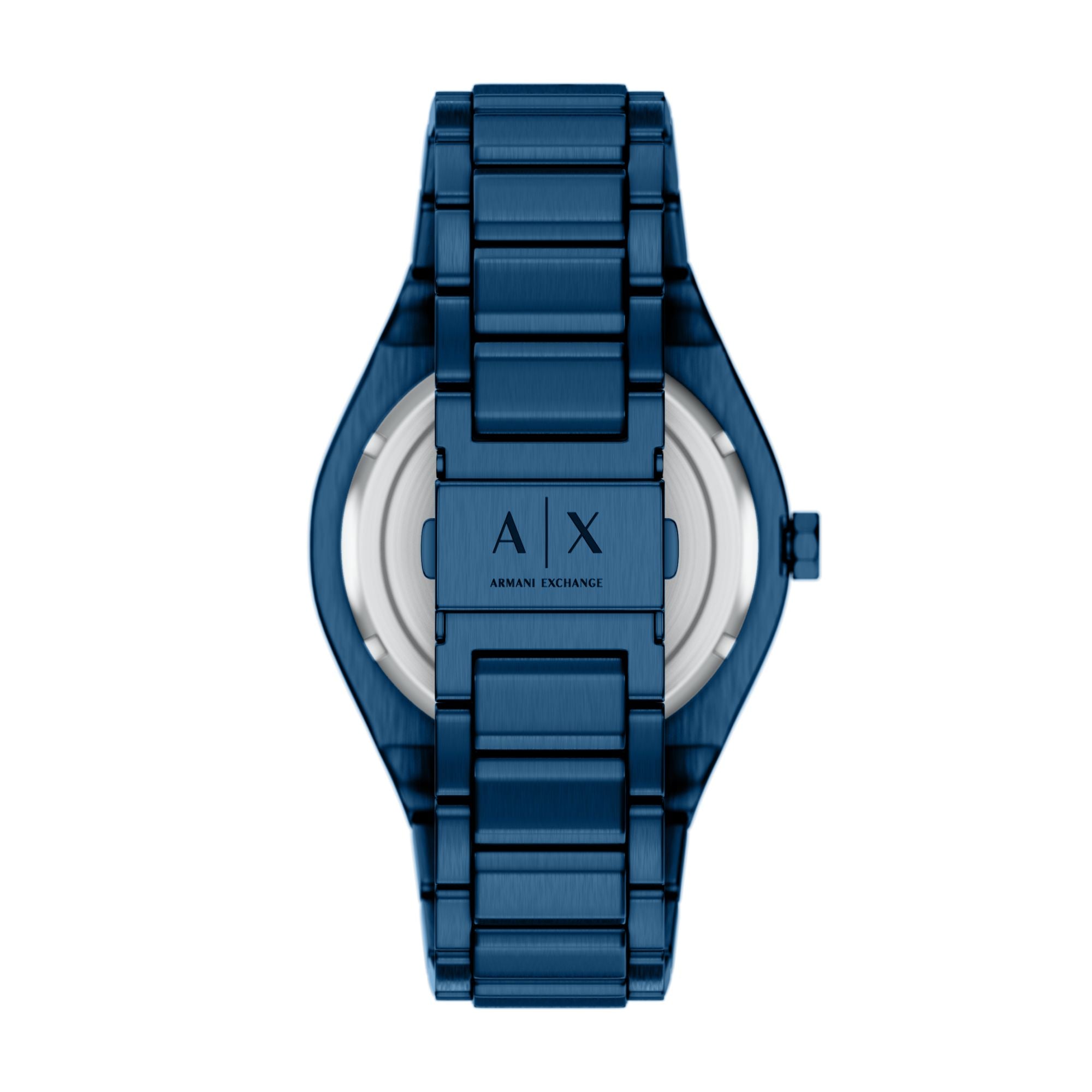 Armani Exchange Classic Blue Dial and Steel Bracelet 42mm Men's Watch | AX4299