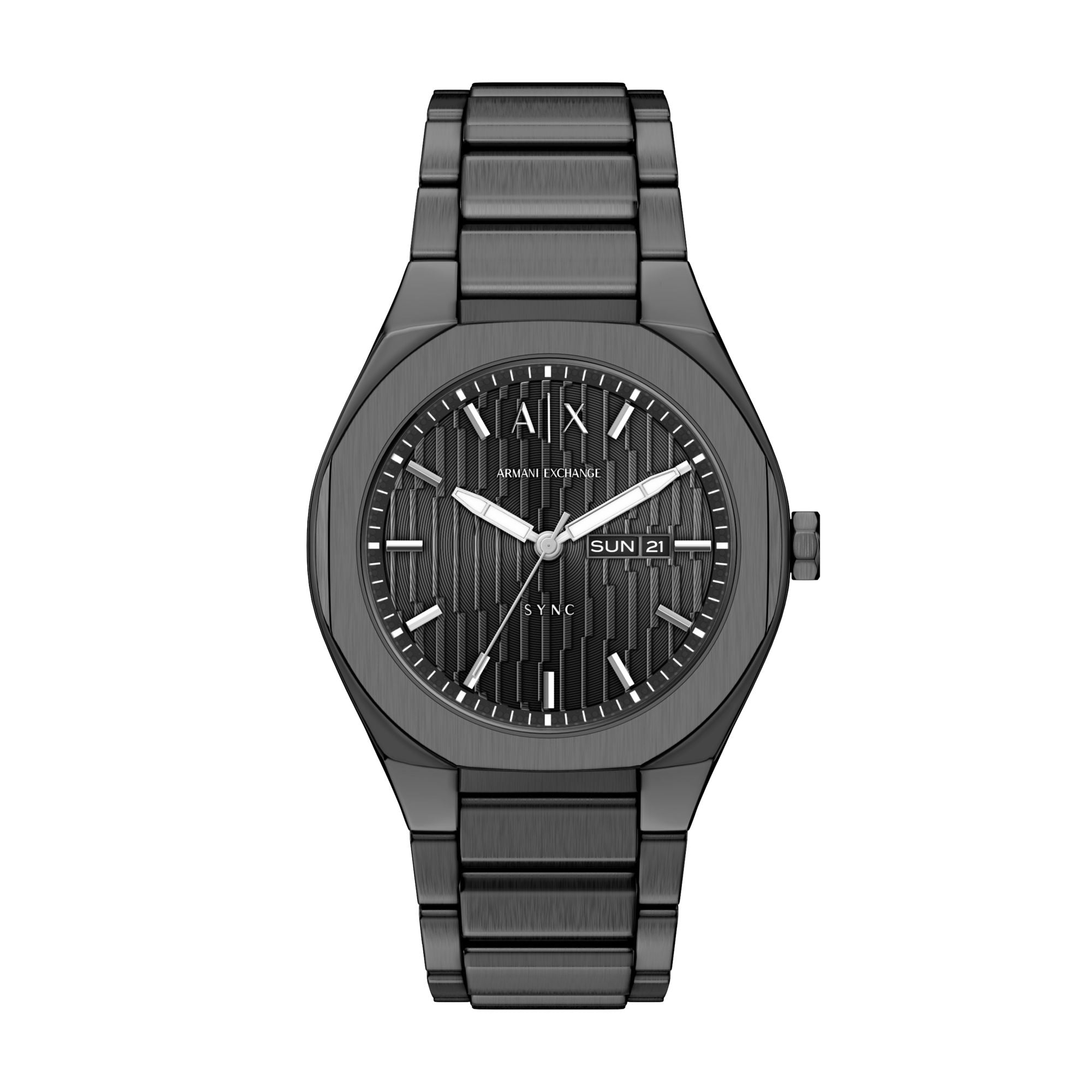 Armani Exchange Classic Gunmetal Dial and Steel Bracelet 42mm Men's Watch | AX4300