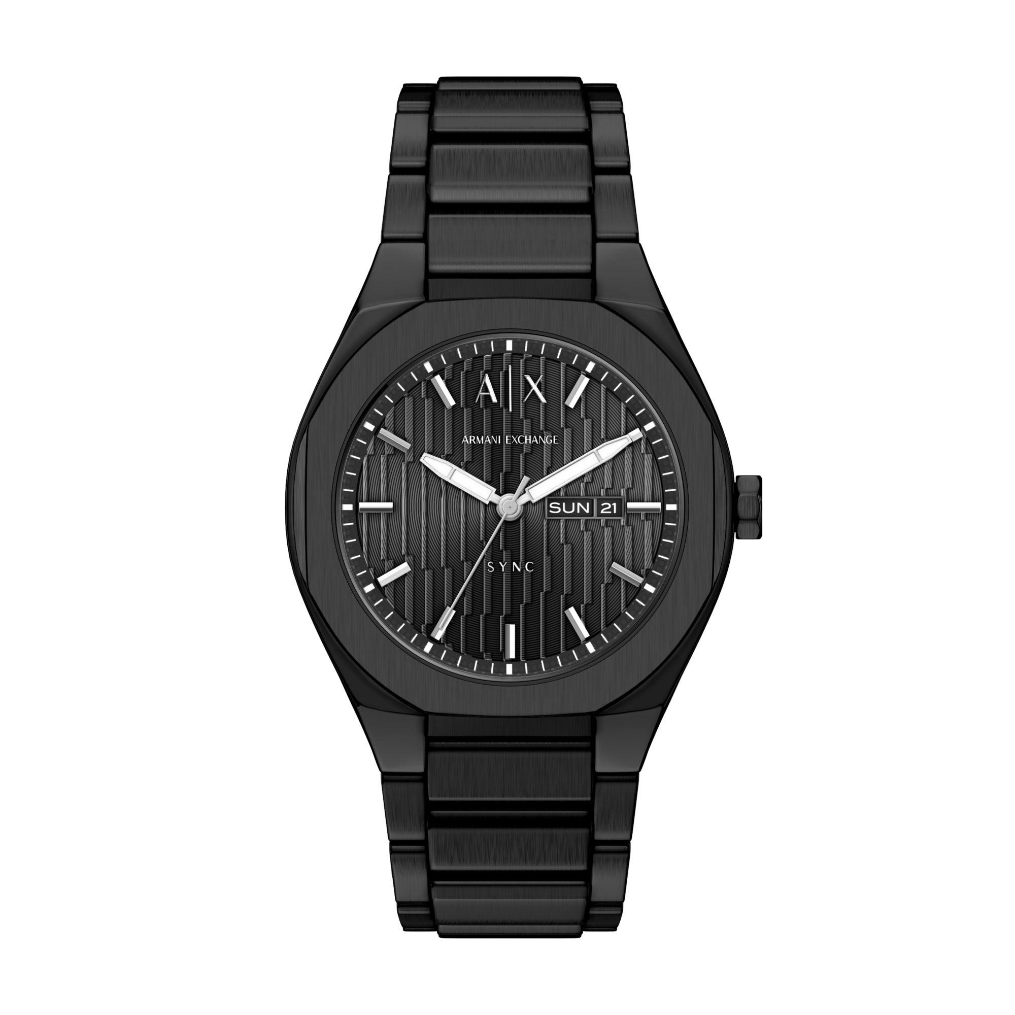Armani Exchange Classic Black Dial and Steel Bracelet 42mm Men's Watch | AX4301