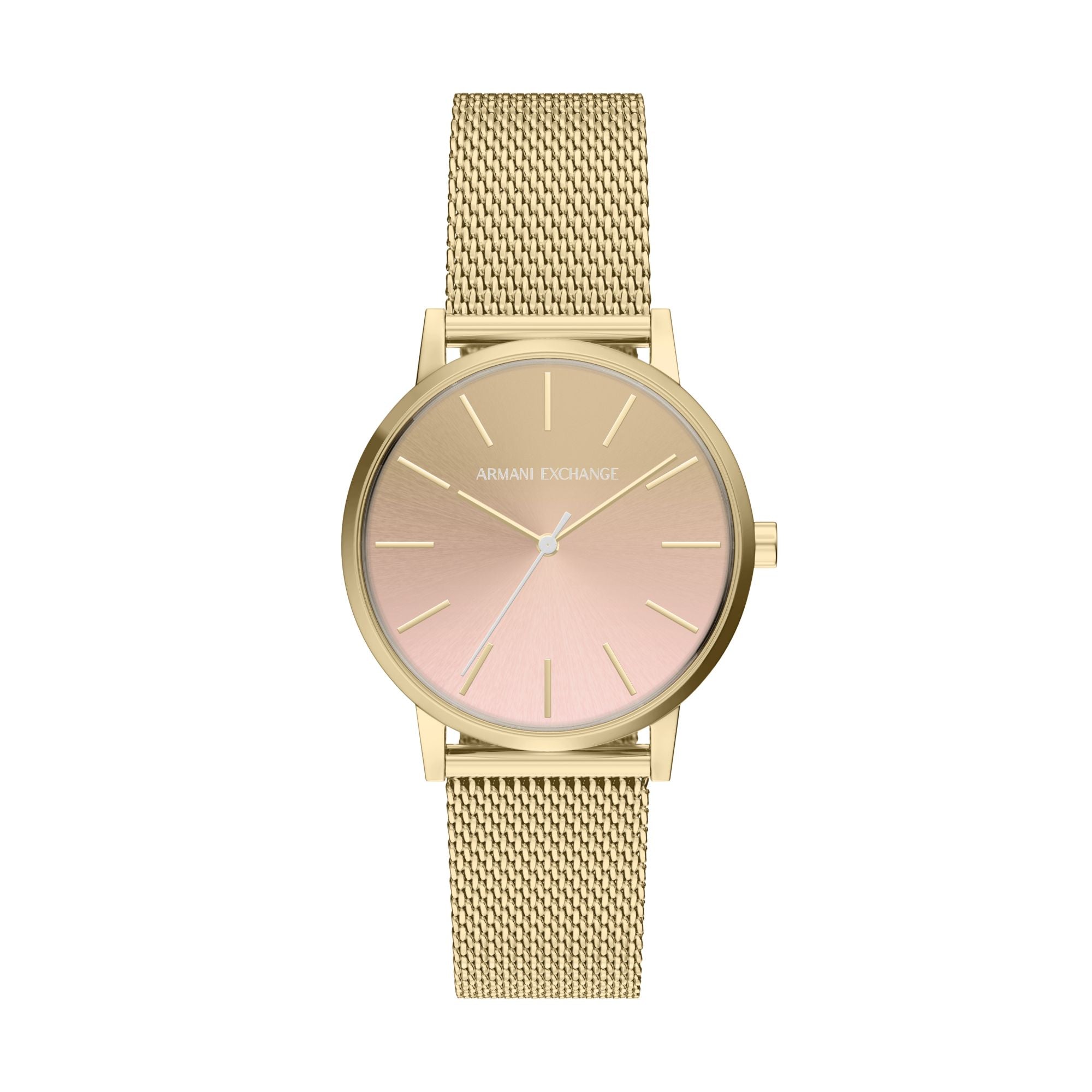 Armani Exchange Classic Gold Dial and Steel Bracelet 36mm Women's Watch | AX5619