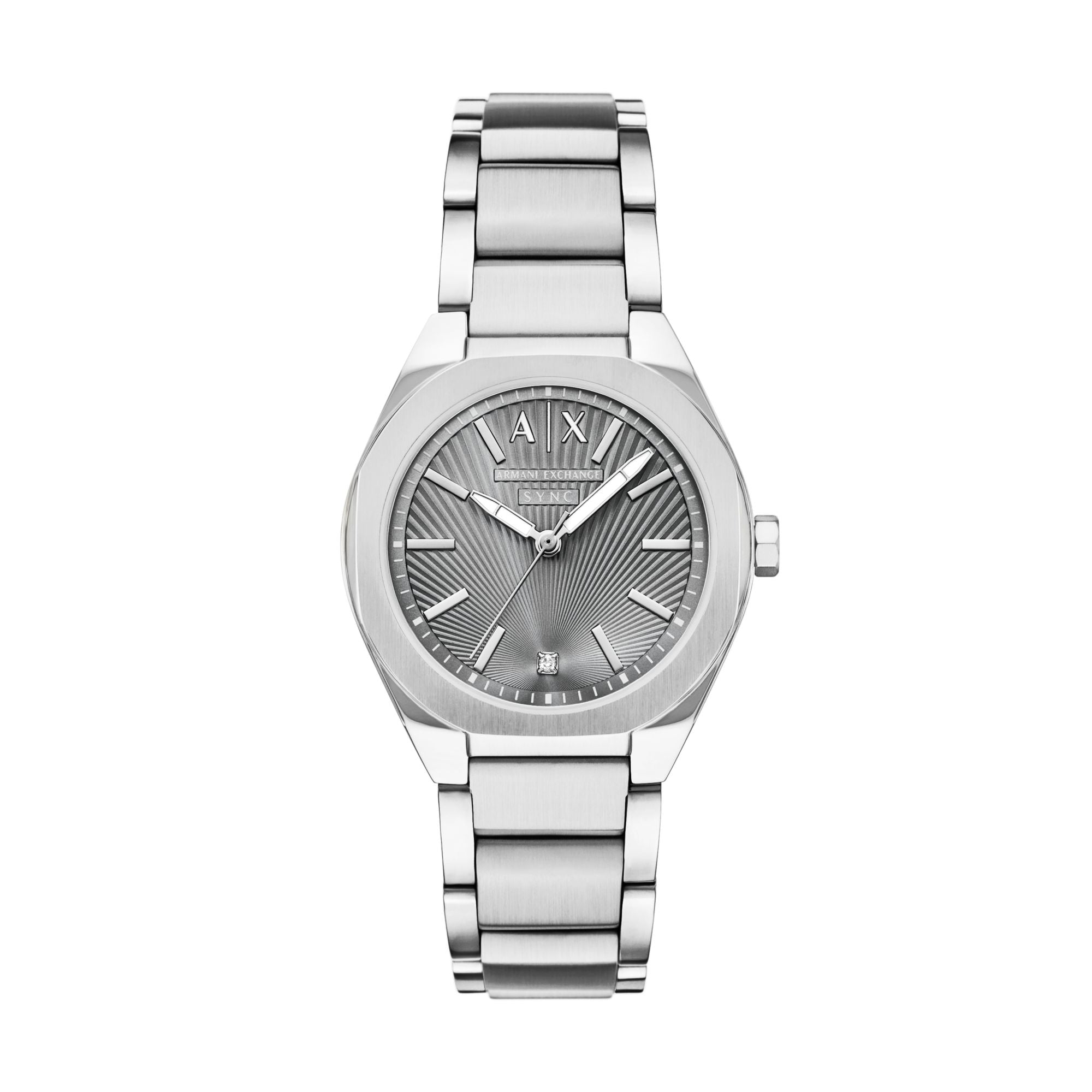 Armani Exchange Classic Silver Dial and Steel Bracelet 36mm Women's Watch | AX6030