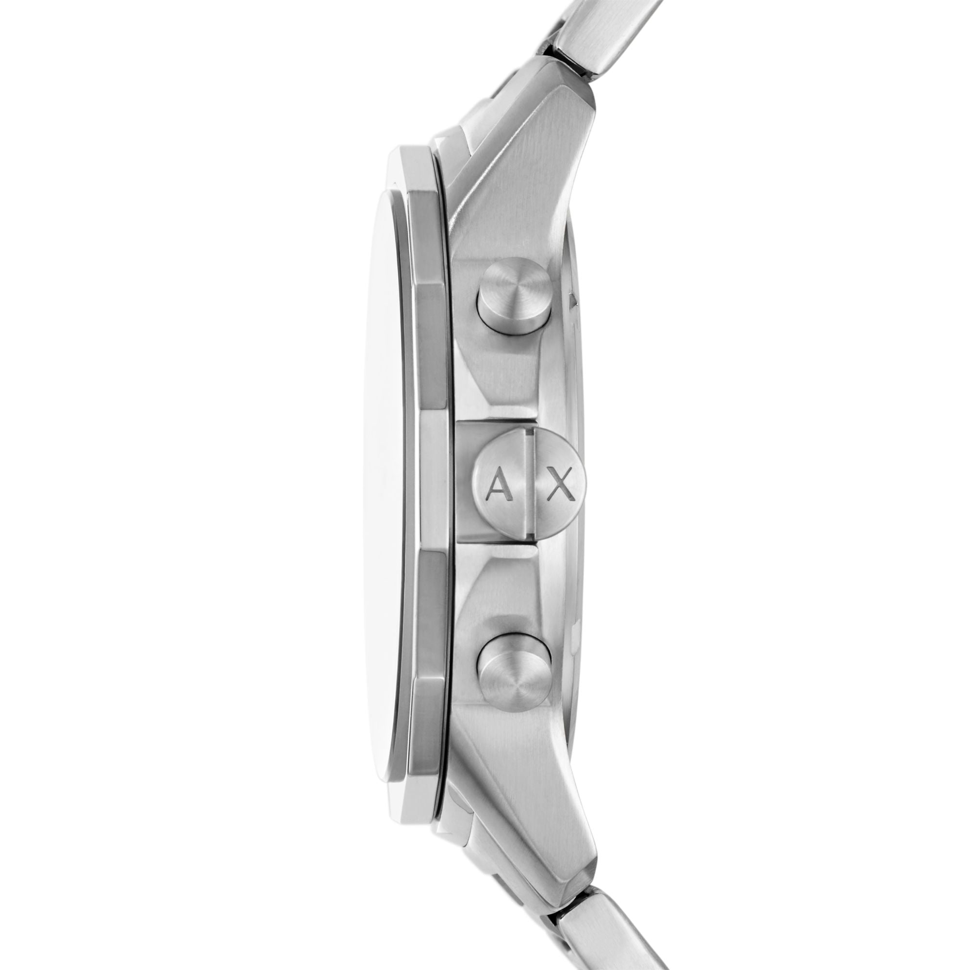 Armani Exchange Chronograph Silver Dial and Steel Bracelet 44mm Men's Watch | AX7176SET