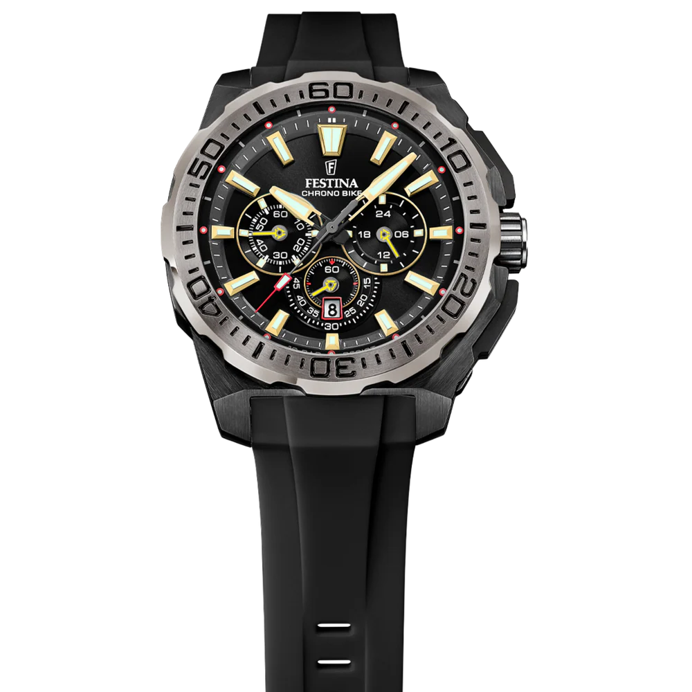 Festina Chrono Bike Quartz Chronograph Black Rubber Men's Watch | F20726/3