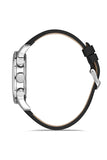 Bigotti Milano Stainless Steel Black Leather Strap Men's Watch | BG.1.10390-1