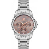 Bigotti Pink Multi-Dial Rose Gold Stones Stainless Steel Watch | BG.1.10453-2