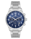 Bigotti Blue Multi-Dial Calendar Stainless Steel Men's Watch | BG.1.10508-3