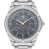 Bigotti Stainless Steel Black Multi-Dial Rose Gold Stones Watch | BG.1.10569-2