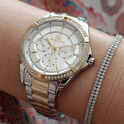 Wrong Bigotti Two-Tone Multi-Dial Stainless Steel Women's Watch | BG.1.10569-5