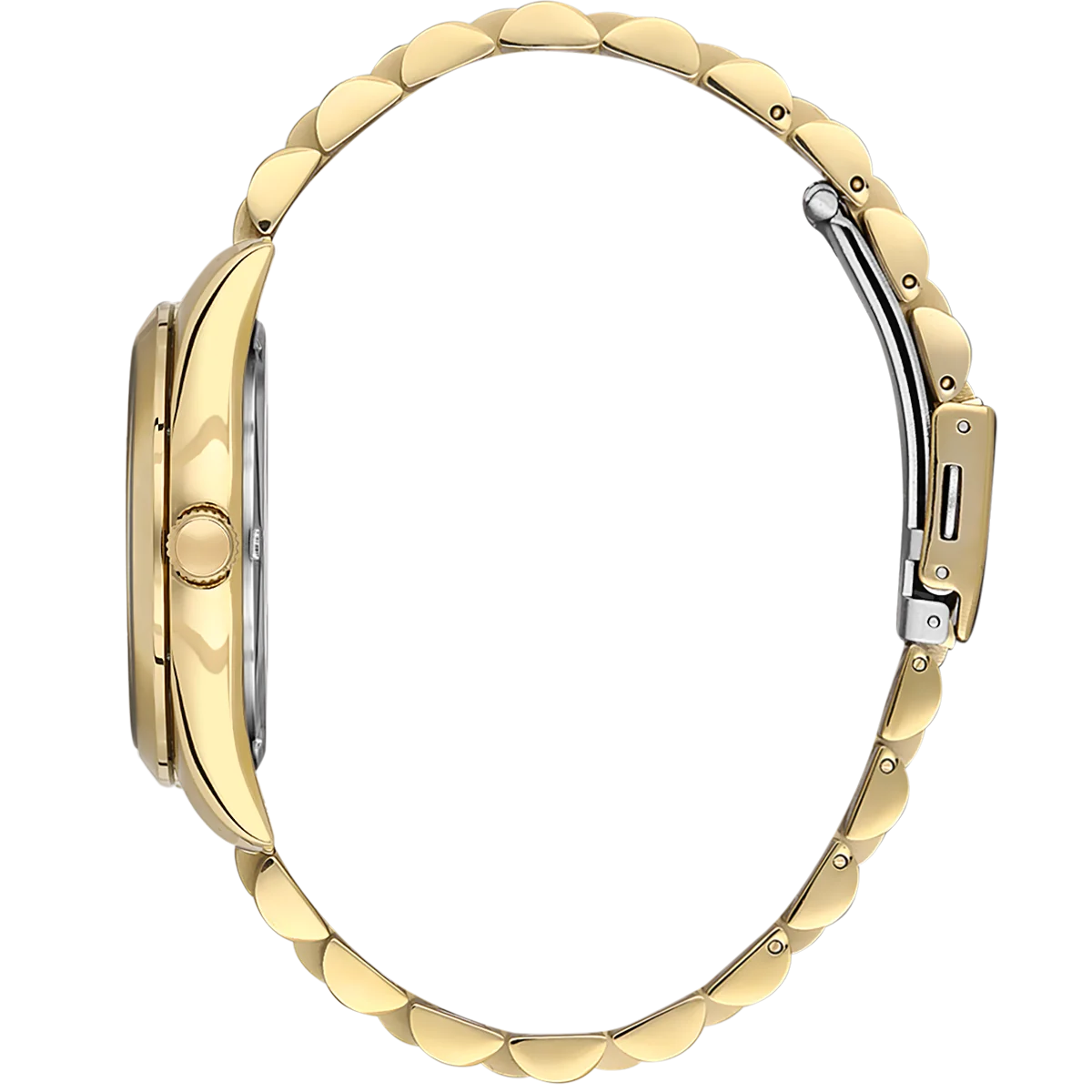 Bigotti Rose Gold Dial Stones Rose Gold Strap | BG.1.10584-3