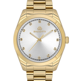 Bigotti Rose Gold Dial Stones Rose Gold Strap | BG.1.10584-3