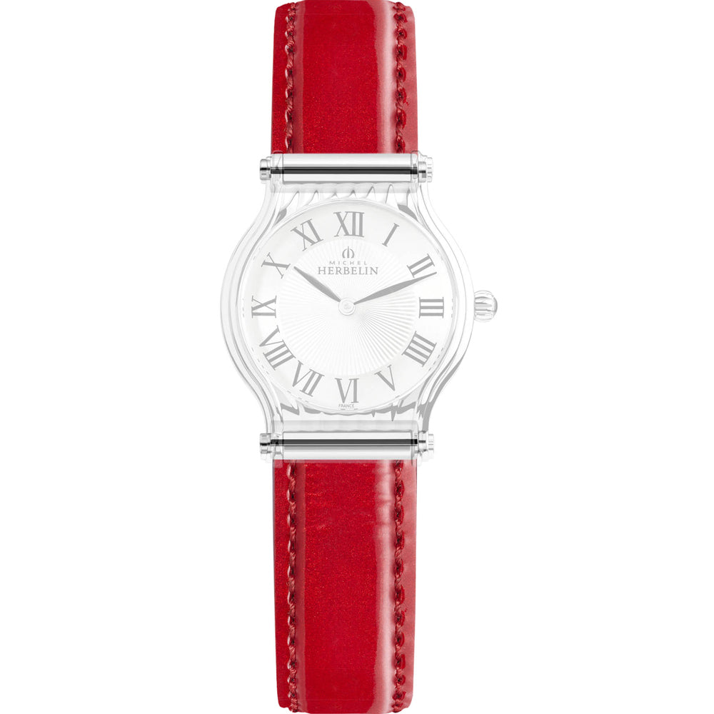 Herbelin Antares Gloss Red Leather Strap Women's Watch Strap | BRAC.17048.46/A