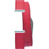 Herbelin Antares Red Leather Double Length Wrap Strap Women's Watch | BRAC.17048.68/A
