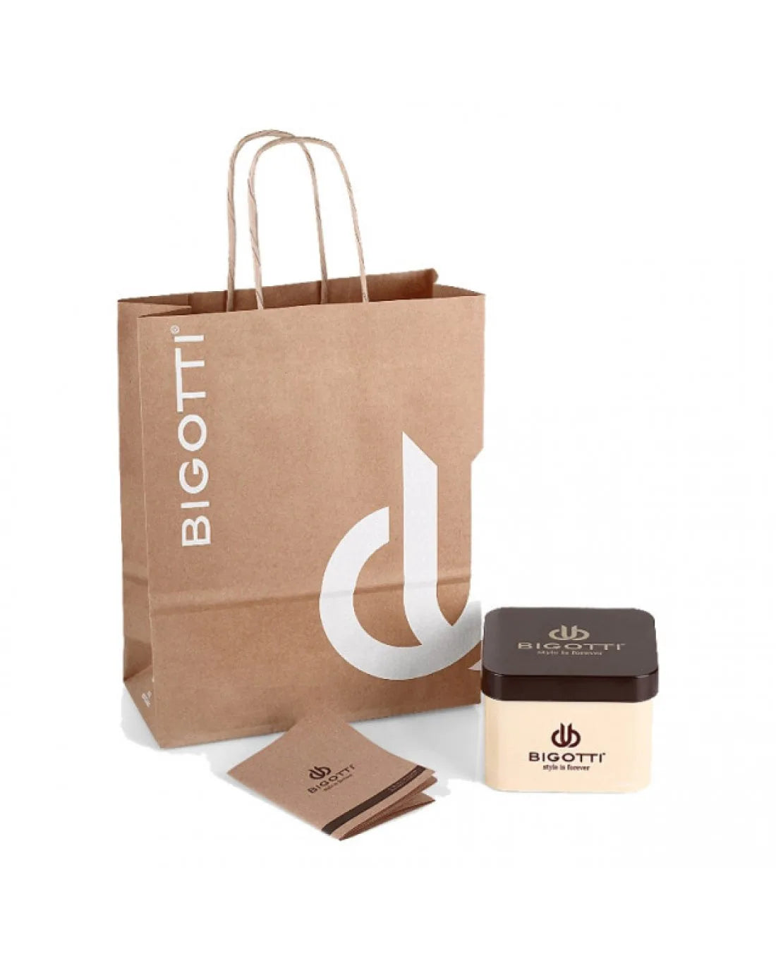 Bigotti Rose Gold Silver Dial Calendar Stainless Steel Woman's Watch | BG.1.10558-3