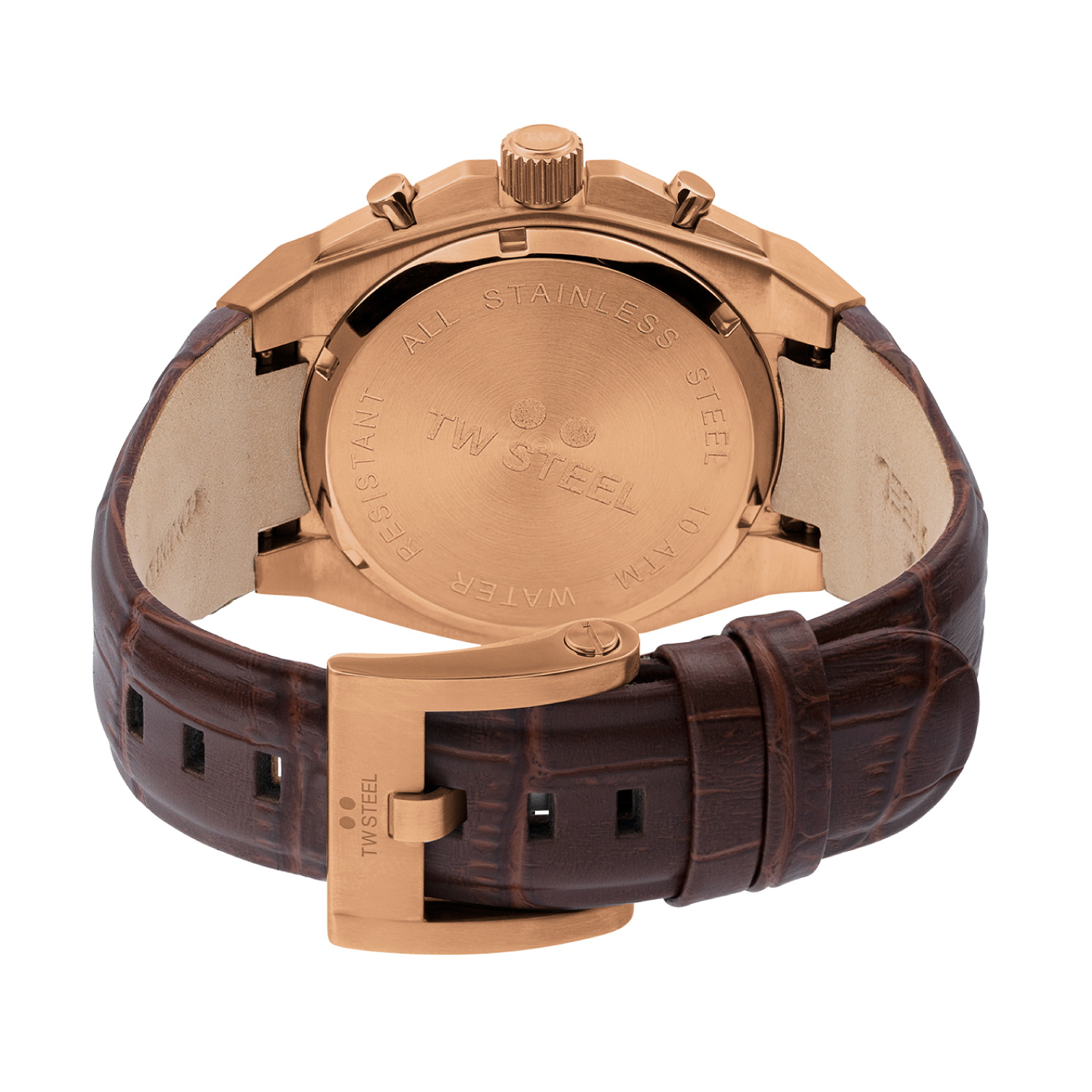 TW Steel Ceo Tech Blue Dial and Brown Leather Strap 44mm Limited Edition Men's Watch | CE4106