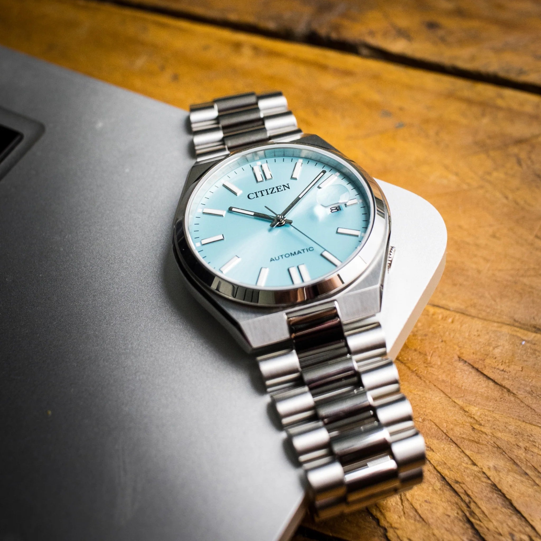 Citizen Tsuyosa Automatic Turquoise Dial Stainless Steel Men's Watch | NJ0151-88M