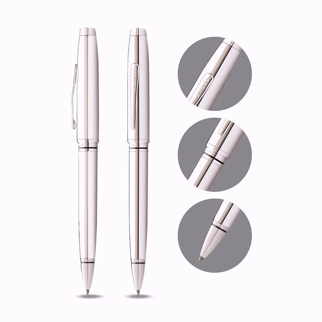 Coventry Polished Chrome Pen and Pencil Gift Set | AT0661-7