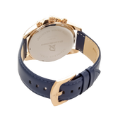 Bigotti Blue Dial Blue Leather Strap Men's Watch | BG.1.10487-3