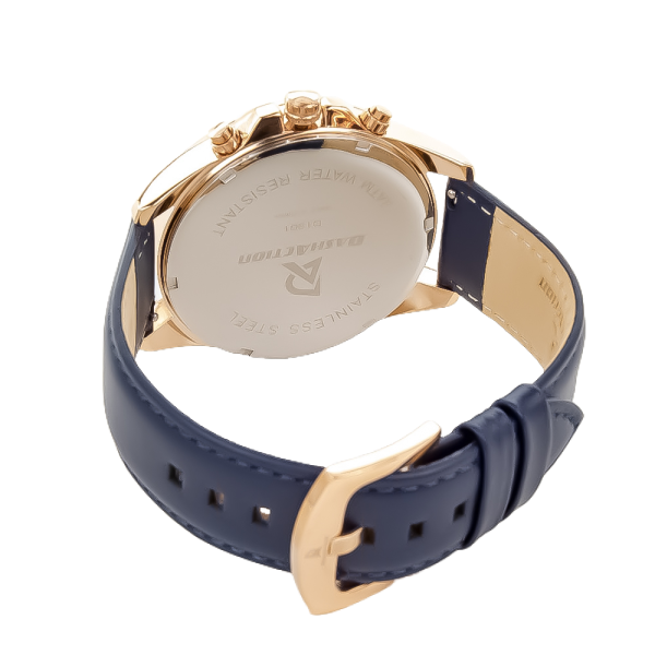 Bigotti Blue Dial Blue Leather Strap Men's Watch | BG.1.10487-3