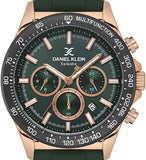 Daniel Klein Dark Green Dial Multifunction Stainless Steel Men’s Watch | DK113853-3