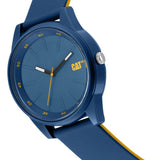 CAT Insignia with Blue Rubber Strap Men's Watch | LJ.100.26.626