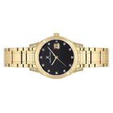 Daniel Klein Black Dial Calendar Gold Stainless Women’s Watch | DK113782-3