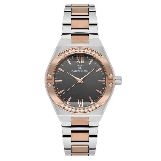 Daniel Klein Pink Dial Stainless Steel Women’s Watch | DK113783-6