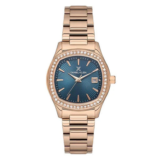 Daniel Klein Blue Dial Calendar Stainless Steel Women’s Watch | DK113866-5
