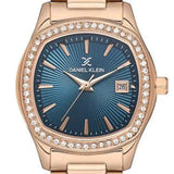Daniel Klein Blue Dial Calendar Stainless Steel Women’s Watch | DK113866-5