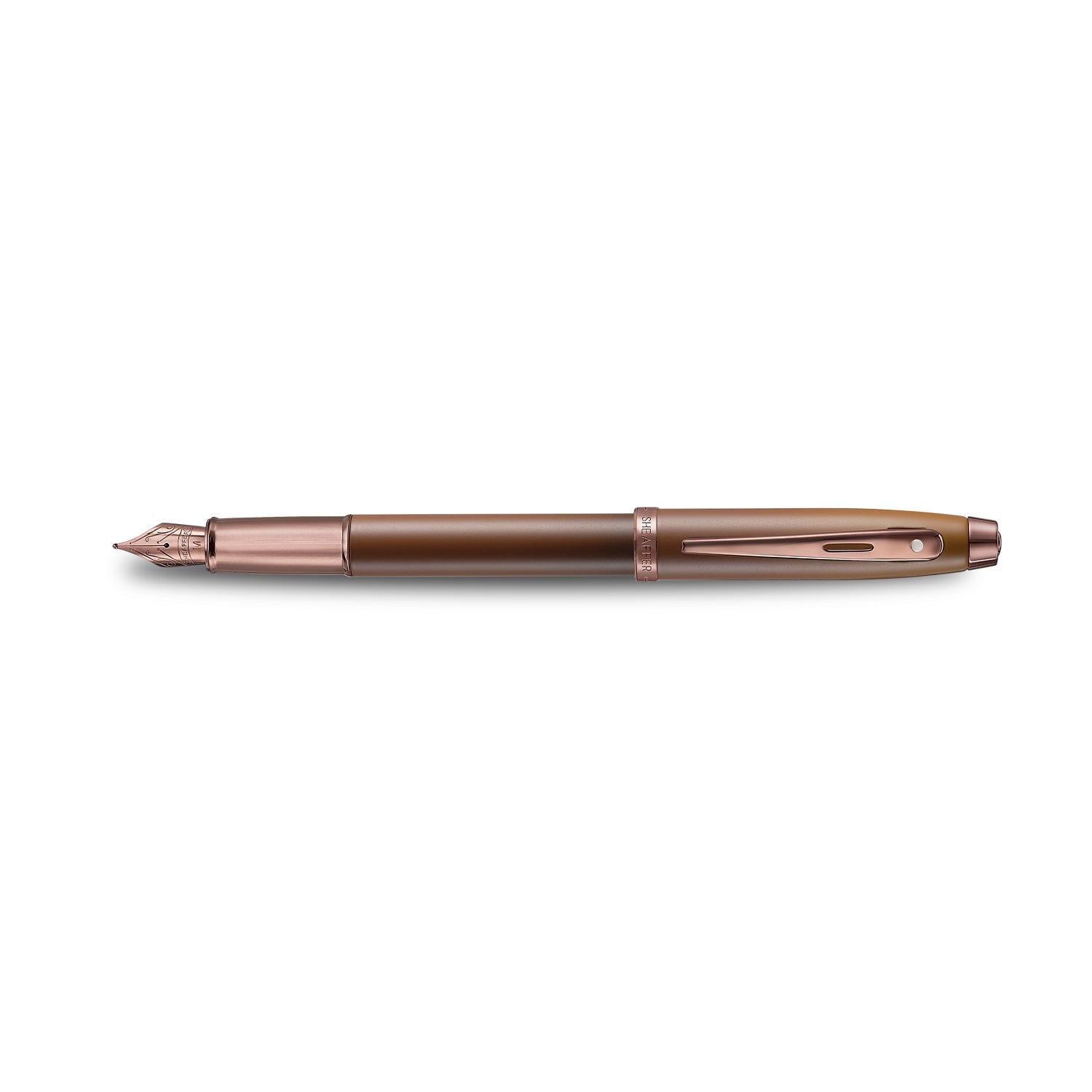 Sheaffer 100 9374 Coffee Edition Matt Brown Fountain Pen with Regal Brown PVD Trims | E0937453