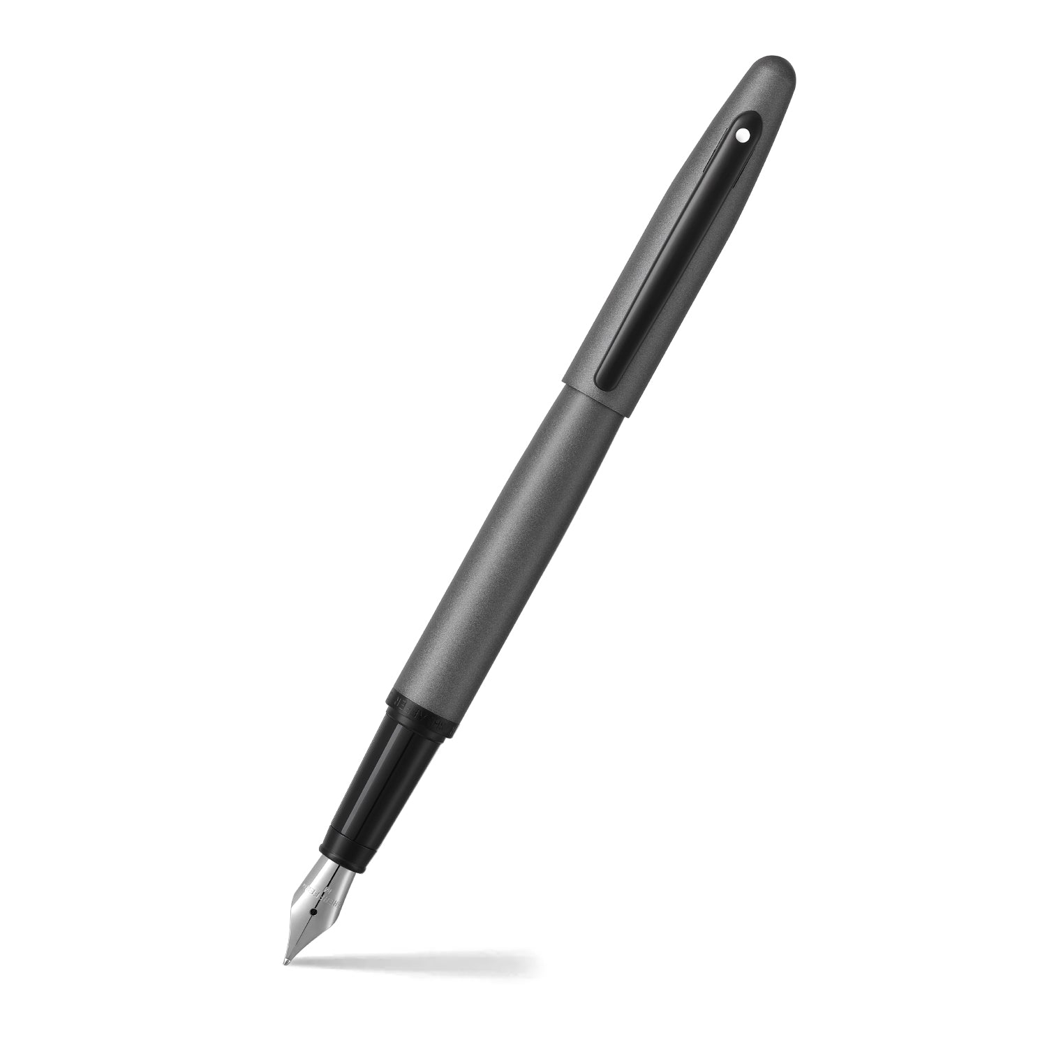 Sheaffer VFM 9424 Matte Gray Fountain Pen With Matte Black Trim |