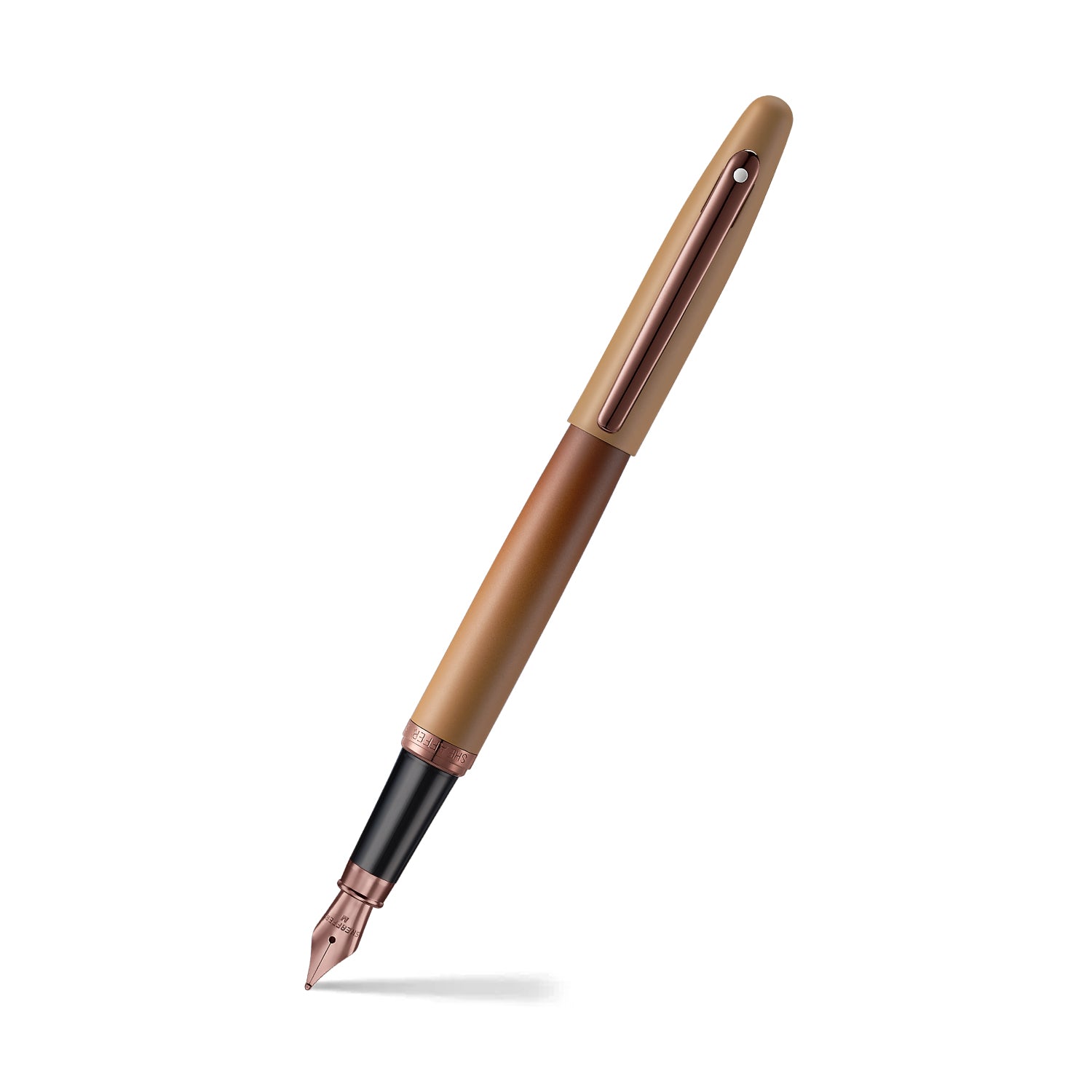 Sheaffer VFM 9428 Coffee Edition Matt Brown Fountain Pen with Regal Brown PVD Trims | E0942853