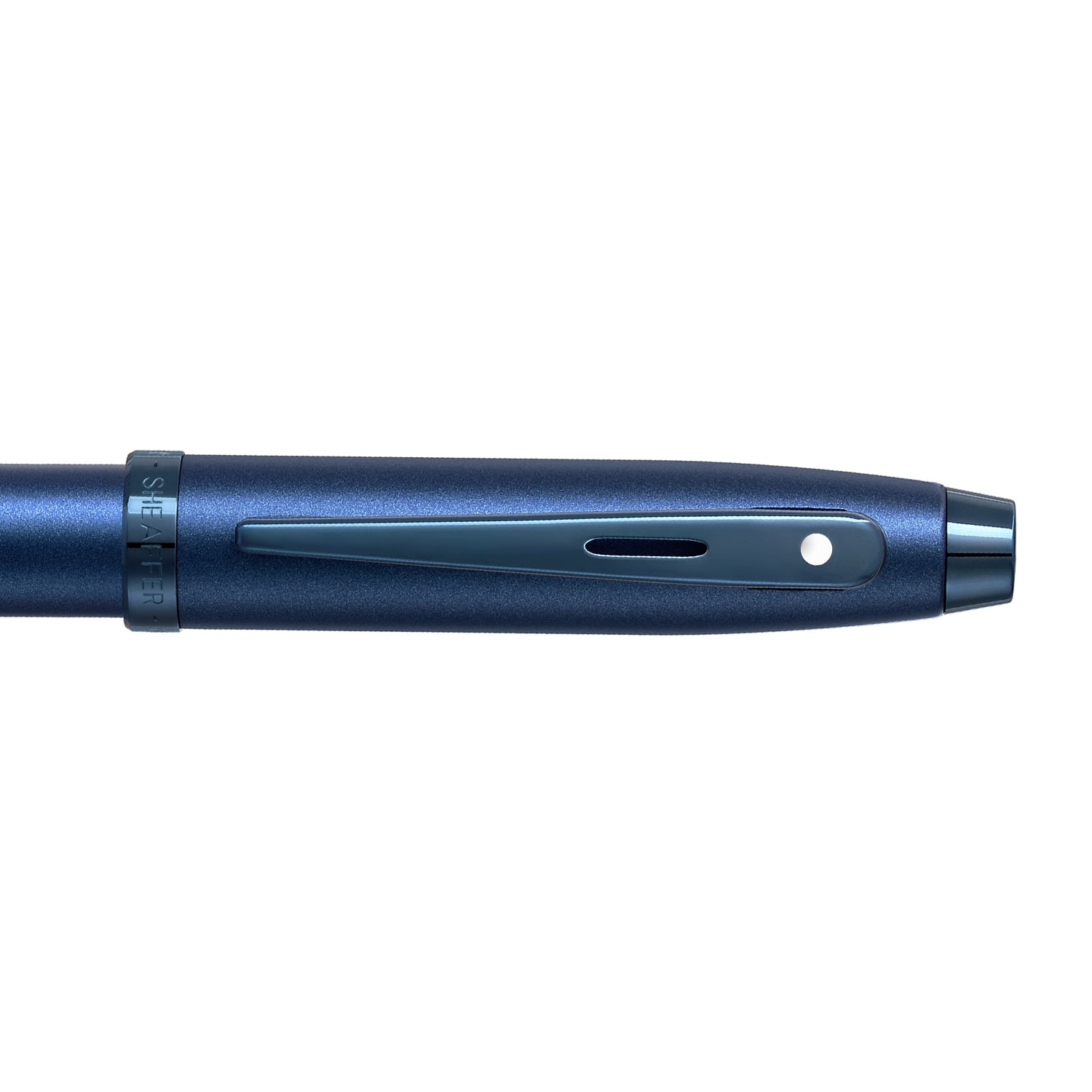 Sheaffer  100 9371 Satin Blue Rollerball Pen With PVD Blue Trim | E1937151